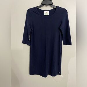 Lilly Wolly Doodle Navy pullover dress         Size X small